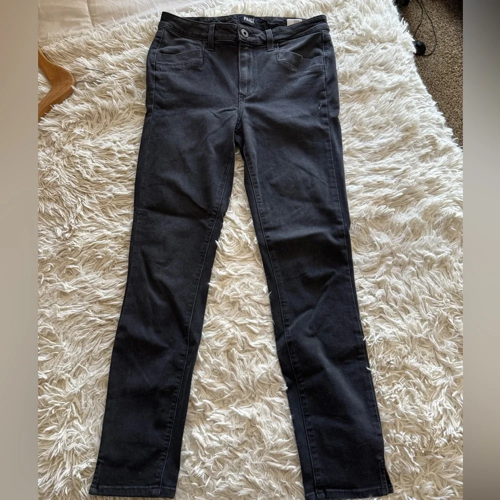 PAIGE Black Skinny Jeggings - Picture 1 of 3